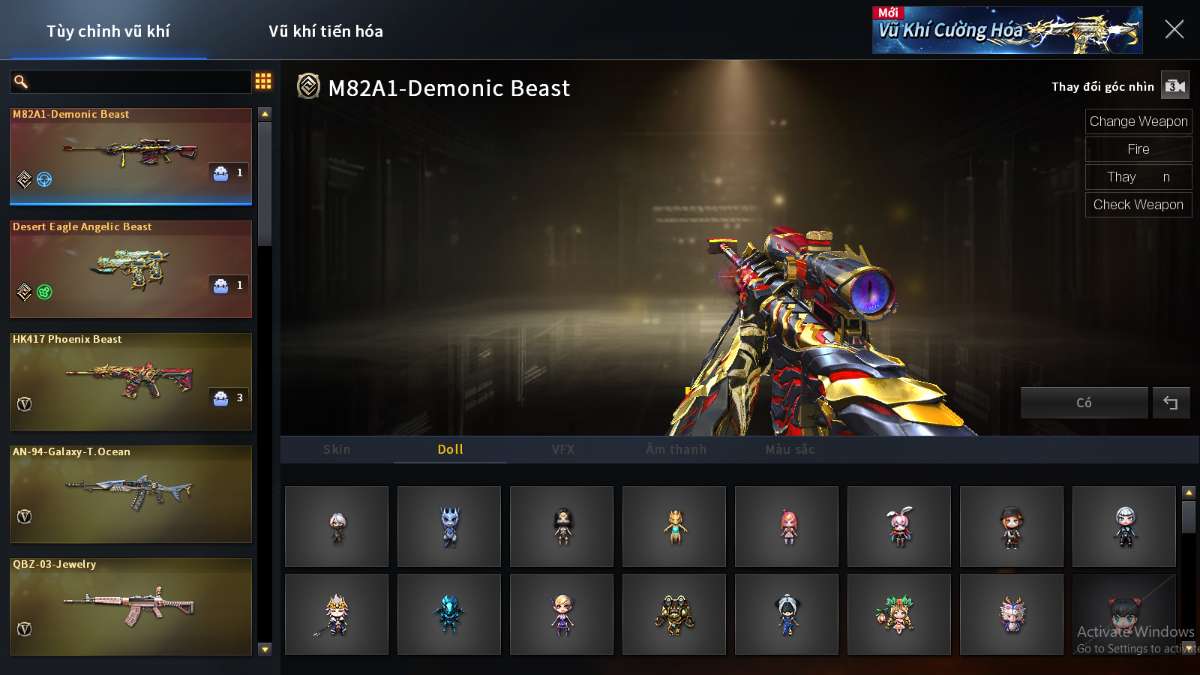 shop acc cf uy tin gia re